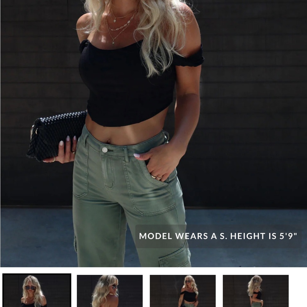 Vici Black Crop Top Bustier with Structured Design